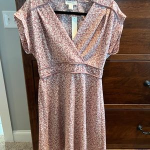 NWT Monteau Pink/Cream Dress